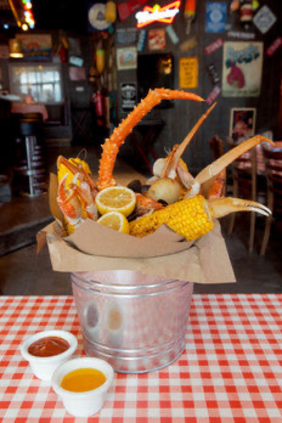 CLAW BBQ famous seafood bucket
